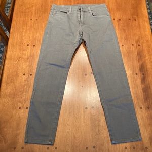 Marine Layer Jeans Slim Fit Gray Sage Green Waist 32 Length 30
